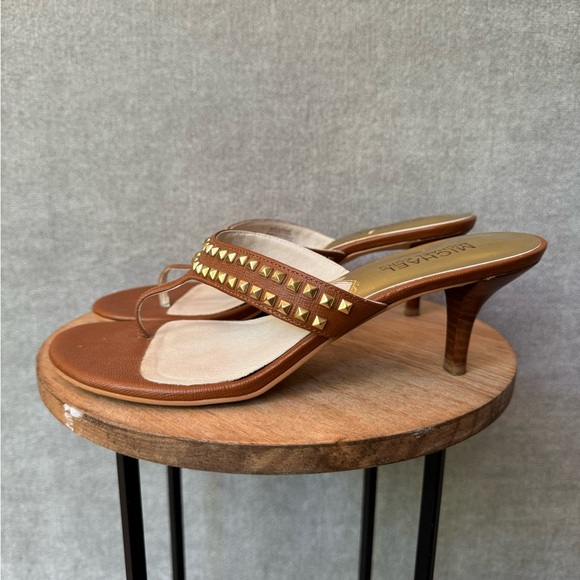 MICHAEL Michael Kors Alexi Thong Heeled Sandals Size 7 - Picture 2 of 12